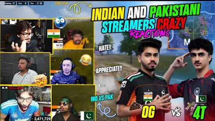 4 Thrives🇵🇰 Vs Orangutan🇮🇳 Indian & Pakistani Streamers Crazy Rections🤯-Ft.