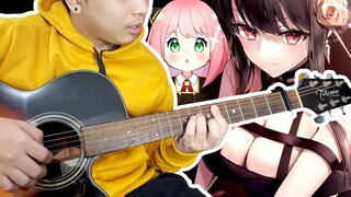 Surprise! This Anime is Lit! | Comedy Spy x Family ED 1 Acoustic Guitar Instrumental