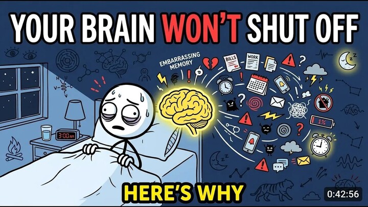 Why Your Brain Won't Shut Up At Night