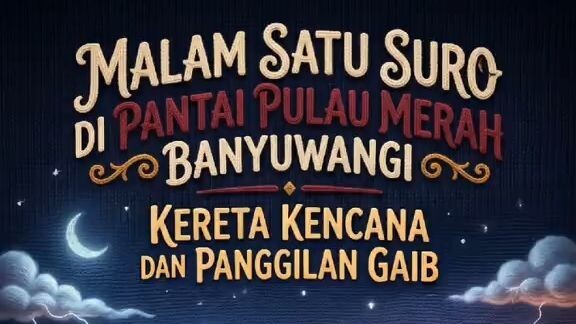 Malam Satu Suro di Pantai Pulau Merah Banyuwangi