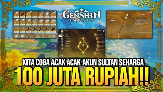 REVIEW AKUN GENSHIN IMPACT SEHARGA 100JT LEBIH!! BERGETAR SAYA WKWK