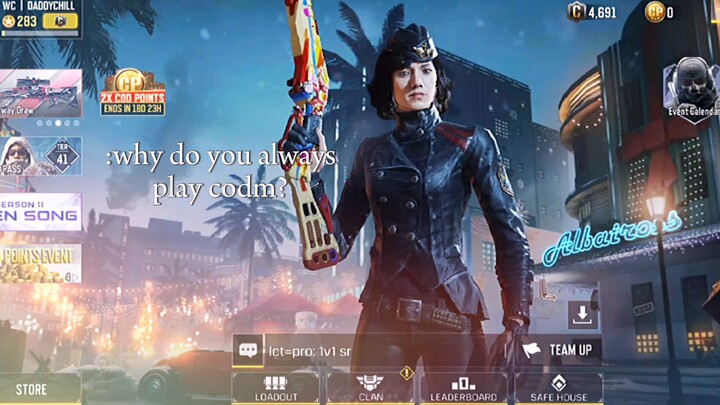 Why do you always play codm?