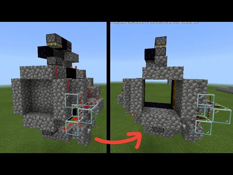 How To Build An 3 3 Piston Door In Minecraft 300 Subs Specical Bilibili