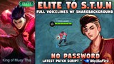 Chou Elite To S.T.U.N. Skin Script No Password | Chou Rap S.T.U.N. Skin Script | Mobile Legends