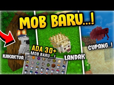 30+ MOBS BARU !! ADDON HEWAN MCPE GRATIS DENGAN KUALITAS MARKETPLACE !!