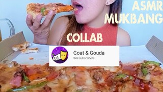 ASMR MUKBANG SHAKEY'S PIZZA🍕 COLLAB WITH @Goat & Gouda | EATING SHOW | NO TALKING