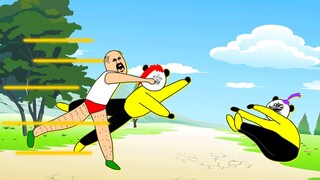 When I was a kid, the old bachelor chased the evil Rainbow Gang and beat them to a pulp.