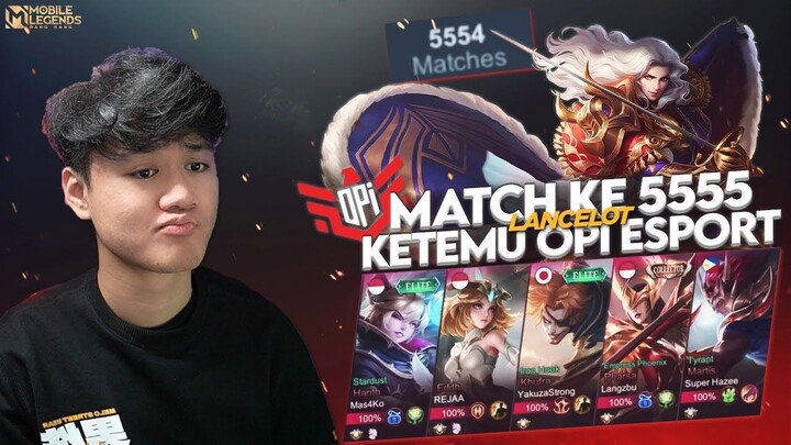 LANCELOT MATCH KE 5555 KETEMU OPI ESPORT AUTO FOKUS MODE TURNAMEN! - Mobile Lege