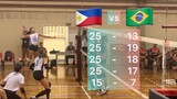 PH Women’s Volleyball Team wins over Brazil Club Sesi Sorocaba in all 5 sets Friendly Match #2!
