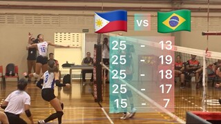 PH Women’s Volleyball Team wins over Brazil Club Sesi Sorocaba in all 5 sets Friendly Match #2!