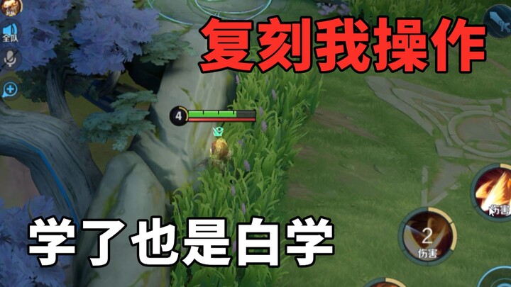The opponent actually copied my moves, but it was totally useless—our hardcore players are way stron