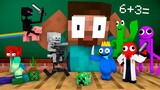 Monster School : BABY MONSTERS TINY APOCALYPSE RAINBOW FRIENDS CHALLENGE - Minecraft Animation