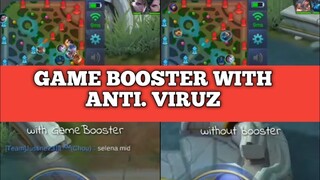 GAME BOOSTER WITH ANTI.VIRUS TANGAL LAG | MOBILE LEGENDS