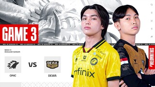ONIC vs DEWA UNITED ESPORTS | Regular Season Week 4 Day 1 | Game 3 | #MPLIDS13