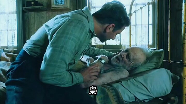 A man, unwilling to care for his father, brutally attacks him.