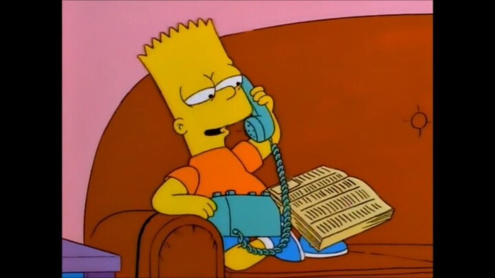 Simpson 08x17 Bart encargado cosas al teléfono - Sercho Gu (720p)
