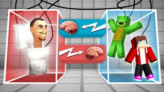 BRAIN EXCHANGE SKIBIDI TOILET vs Mikey & JJ in Minecraft - Maizen