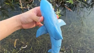 这个遥控鲨鱼放在整个遥控玩具界也是相当炸裂~