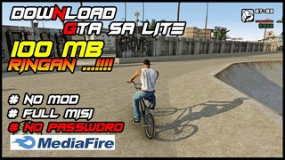 CUMA 100MB ❗❗ GTA SA LITE PALING RINGAN // NO MOD // NO PASSWORD // ALL GPU