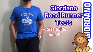 Giordano shirt Road Runner Tee's | + Size Guide