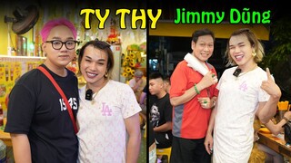 Jimmy Dũng ghé thăm Ty Thy, khách đông vỡ trận ngày cuối tuần - Ty Thy Vlog Gỏi đu đủ