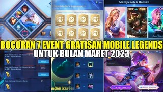 BOCORAN 7 EVENT GRATISAN MOBILE LEGENDS BULAN MARET 2023! EVENT RAMADHAN, JJK FASE 2, PROMO DIAMOND