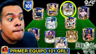 EL MEJOR EQUIPO del FC 24 Mobile 😱 *PRIMERA PLANTILLA con 101 GRL* - Reaccionando | Frank