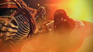 Momen Eren gelut dengan Titan colosal terakhir
