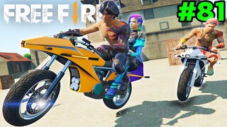 Free Fire ยอดนักซิ่ง แข่งมอไซค์บินได้ ติดไอพ่น! EP81 | GTA V Mod