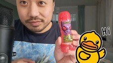 ASMR Strawberry Roller Liquid Candy 🍬 Mouth Sounds & Licking 👅🍬