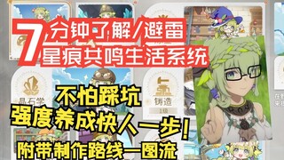 【星痕共鸣】必看！7分钟带你了解/避坑-生活职业系统！附一图流