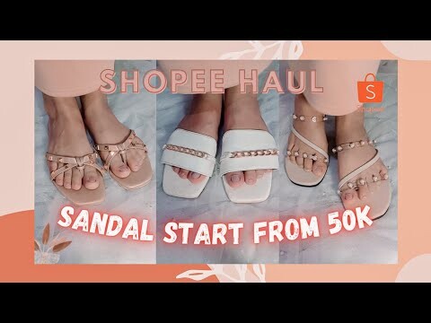 Shopee Haul Sandal Wanita Start 70k Kualitas Mall  | Ayu Rahayu