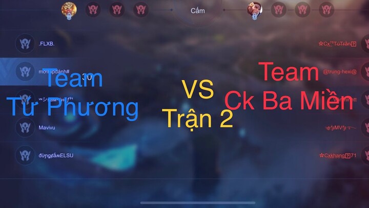 Giải ao làng : Team Ae Tứ Phương Vs Team CK Ba Miền Trận 2