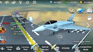 Gunship Battle: EUROFIGHTER with Special weapon gameplay..