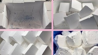 Dyed & Crunchy Plain Chalk Blocks And Jumbo Chalk ASMR😍