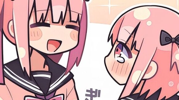 The younger brother was found by his sister after dressing up as a girl? The sister is also a little