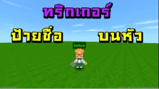 Mini World:CREATA  สอนทริกเกอร์ - ป้ายชื่อบนหัว
