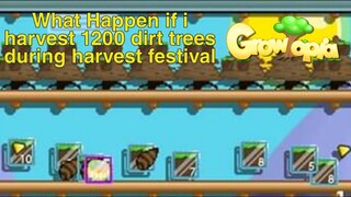 Growtopia Harvesting 1200 dirt during harvest festival