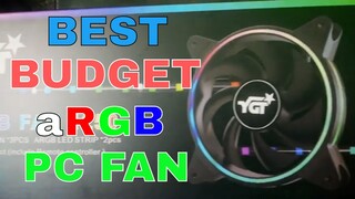 Cheapest Budget aRGB Case Fan for PC w/ sound sensor YGT aRGB Fan 1250 & LED strips Item link