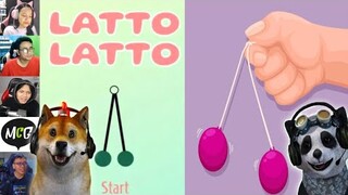 Reaksi Obit & Poo Panda Bermain Game Viral Latto Latto | Latto Latto Indonesia