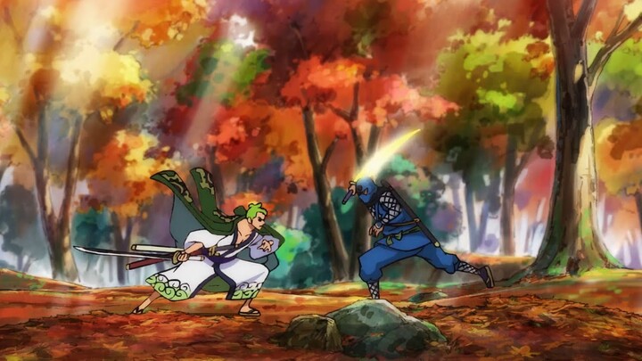 Zoro vs Fujin and the ninjas. Chopper cured Luffy of the virus || ONE PIECE