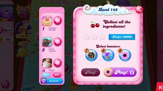 CANDY CRUSH SAGA LEVEL 142 (NEW VERSION)