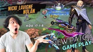 NOLAN CRAZY DAMAGE! | COMBO NOLAN | GAME PLAY NEW PATCH | MLBB