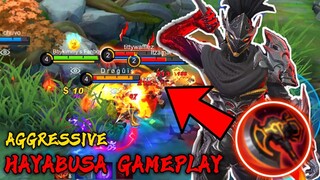 SUPER AGGRESSIVE PRO HAYABUSA GAMEPLAY! - MOBILE LEGENDS