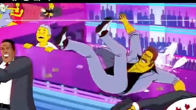 Bart drinks spoiled milk and becomes the principal