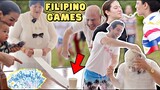 My ARAB FAMILY Playing Funny FILIPINO GAMES! 😂(Sack Race & more)🇵🇭