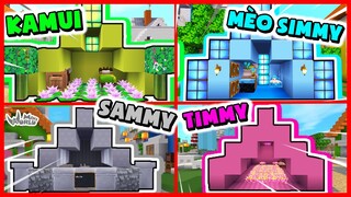 NOOB KAMUI THỬ THÁCH 24H CÙNG HỘI CHỊ EM XÂY LỀU TRẠI MỘT MÀU TRONG LÀNG HERO TEAM MINI WORLD