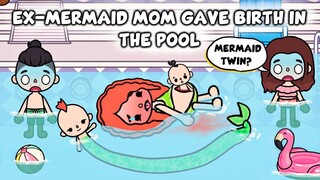 Mẹ Nàng Tiên Cá Sinh Con Trong Hồ Bơi