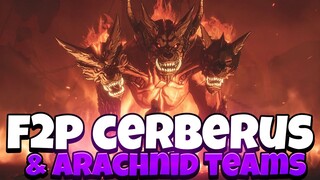 [Solo Leveling: Arise] - F2P CERBERUS & GIANT ARACHNID CLEAR TEAMS! LEGENDARY FARMING