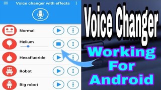 Voice Changer With Effects - Good For Android User || Working 100%